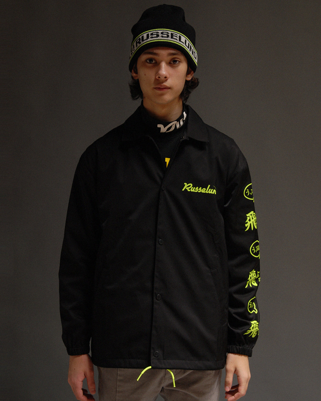 【ラッセルノ】コーチジャケット新品XL New コーチ / BLK - JACKET COACH 【ラスト1点-サイズL】 - Manual メンズウェア