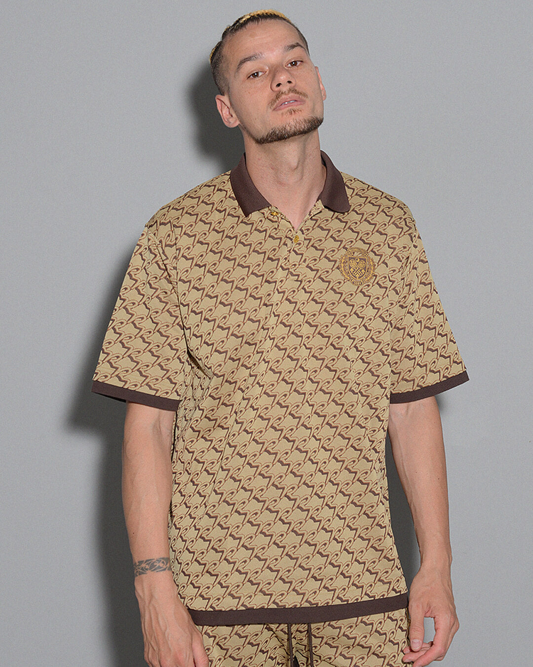 MONOGRAM LOOSE FIT POLO – Russeluno Globel Official