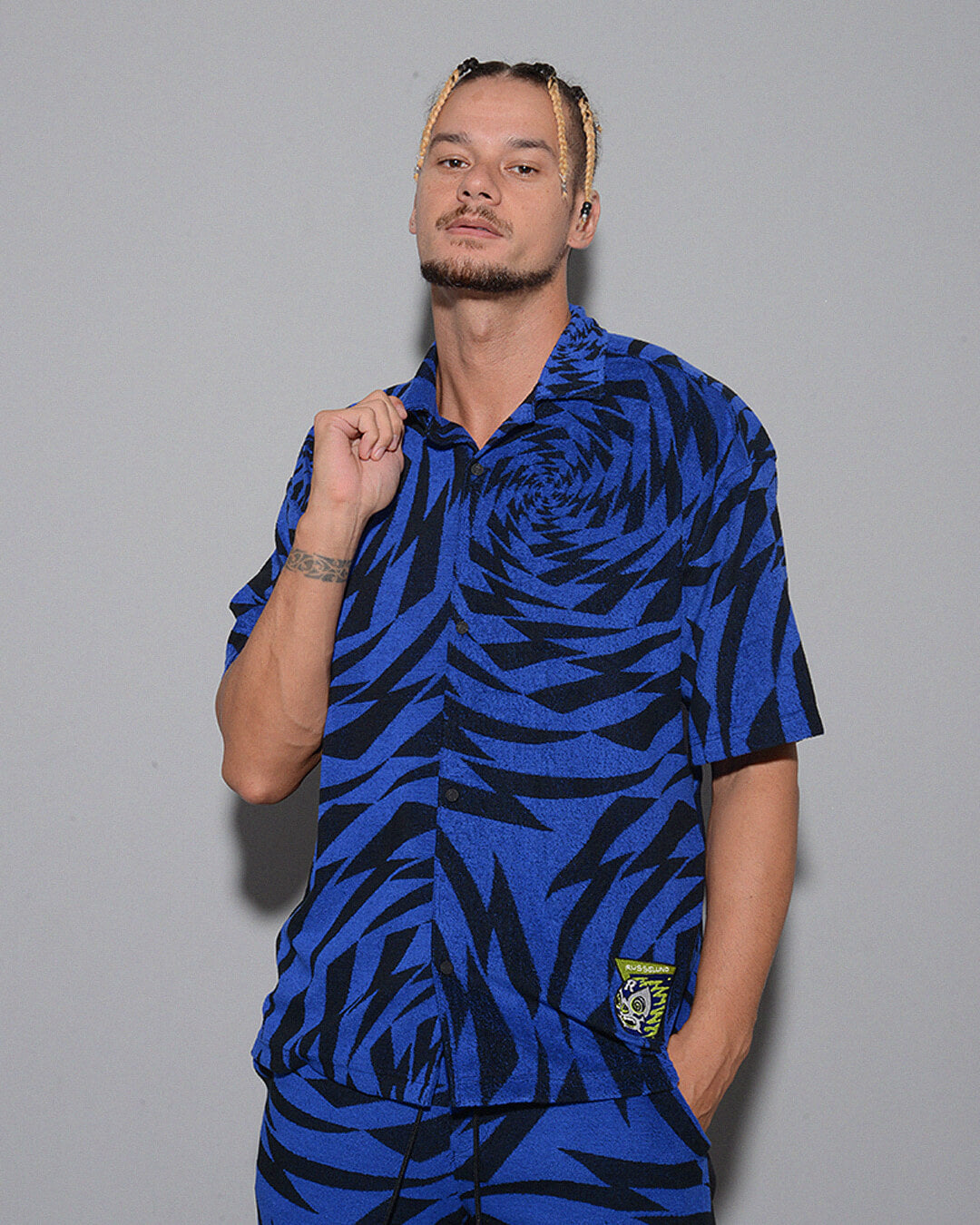 size5 ラッセルノ ゴルフ パイル生地 THUNDER TERRY SLIM 新品 Russeluno THUNDER TERRY SLIM PANTS size5 ラッセルノ ゴルフ