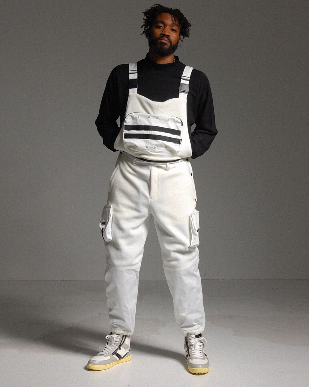 定価74800円⛳️新品メンズM ラッセルノ カスタムオーバーオール 白 ALL STAR COUPE CONVERSE コンバース オールスター クップ