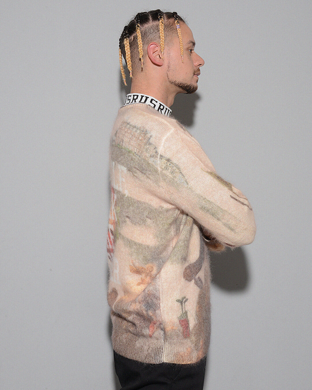 GRAPHIC KNIT SWEATER – Russeluno Globel Official