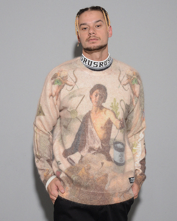 GRAPHIC KNIT SWEATER – Russeluno Globel Official