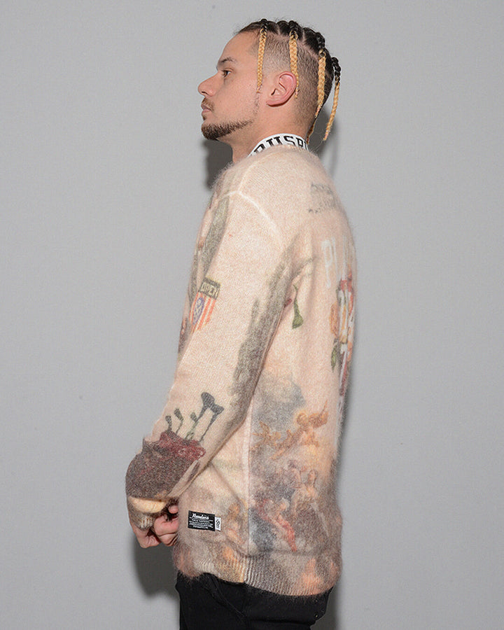 GRAPHIC KNIT SWEATER – Russeluno Globel Official