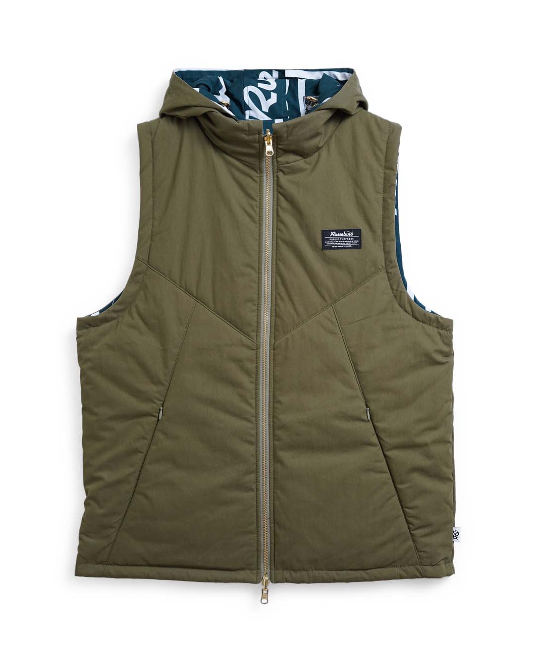ラッセルノ Russeluno リバーシブル　中綿ベスト REVERSIBLE VEST – Russeluno Globel Official