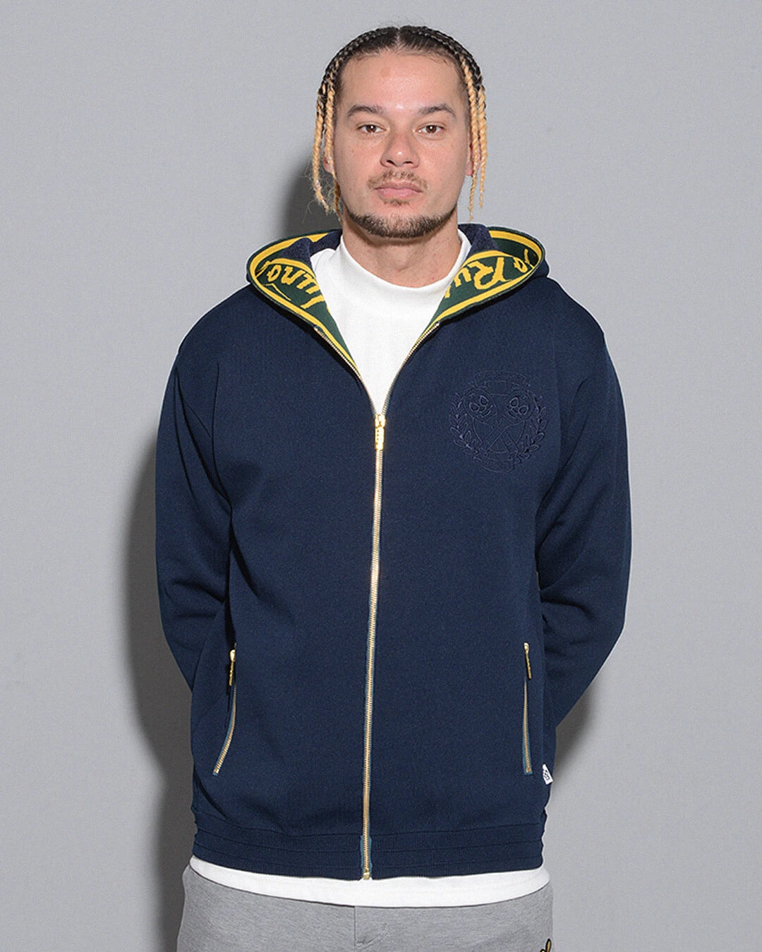 ZIP UP KNIT BIG HOODIE – Russeluno Globel Official