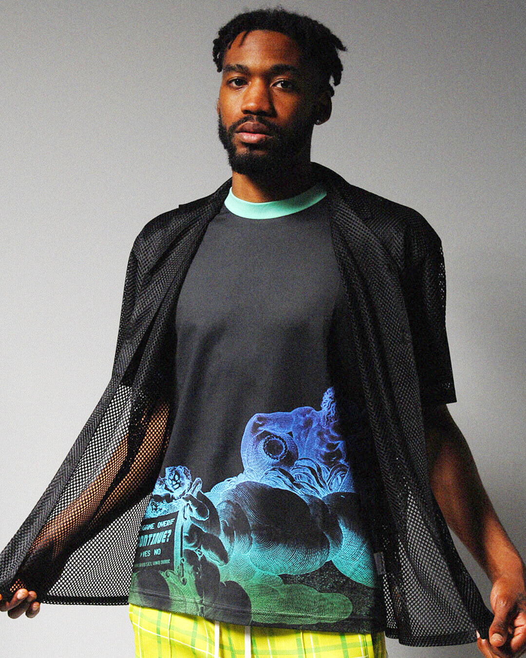 AFTERLIFE MESH LAYERED SHIRTS