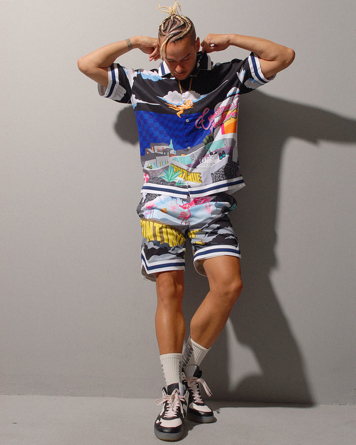 chillinショートパンツ ハーフパンツ drip CHILLIN SHORTS – Russeluno Globel Official