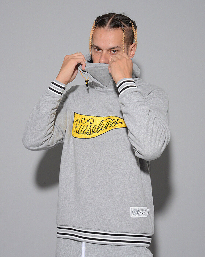 ラッセルノ FLAGロゴ MASK HOODIE メンズサイズ(5) ブルー新品