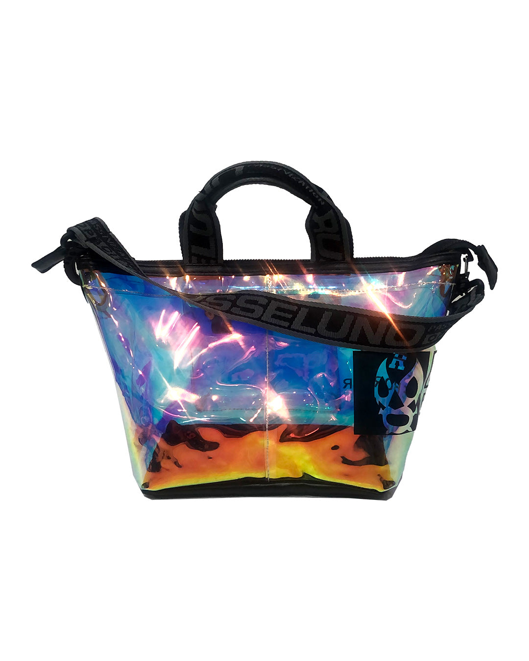 ★新品★ ラッセルノ　Russeluno カートバック　クリア PVC 新品 ラッセルノ ゴルフ CLEAR CART BAG ラウンドバッグ ブラック