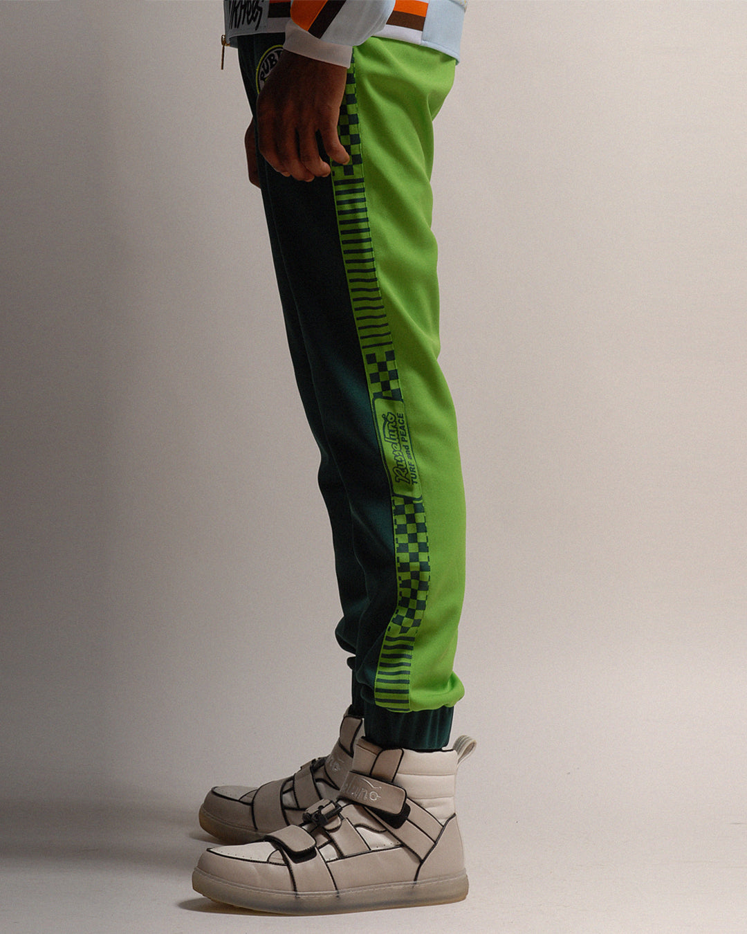 Pantalones de jogger bicolor