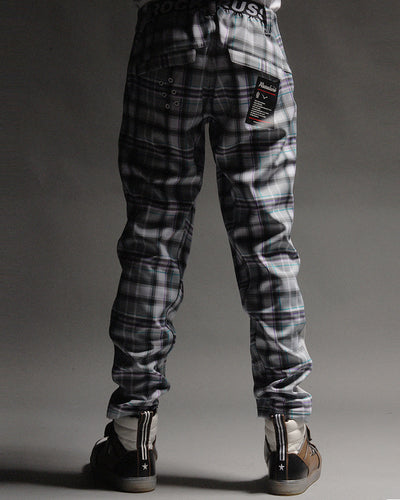WIDE TAPERED WARM PANTS (CHECK)